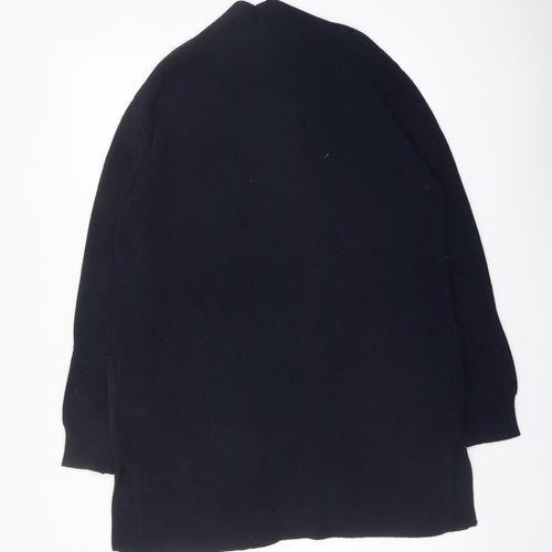 Marks and Spencer Womens Blue V-Neck Viscose Cardigan Jumper Size 12