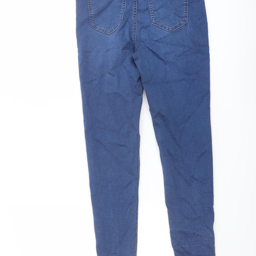 Marks and Spencer Womens Blue Cotton Skinny Jeans Size 10 L26 in Regular