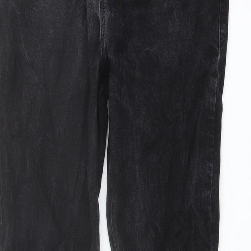 French Connection Mens Black Cotton Straight Jeans Size 36 in L32 in Regular Button