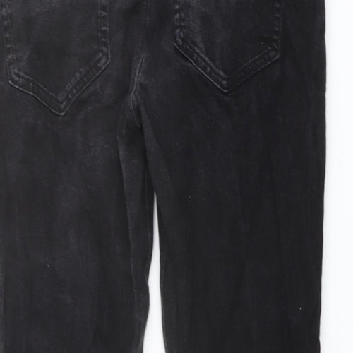 French Connection Mens Black Cotton Straight Jeans Size 36 in L32 in Regular Button
