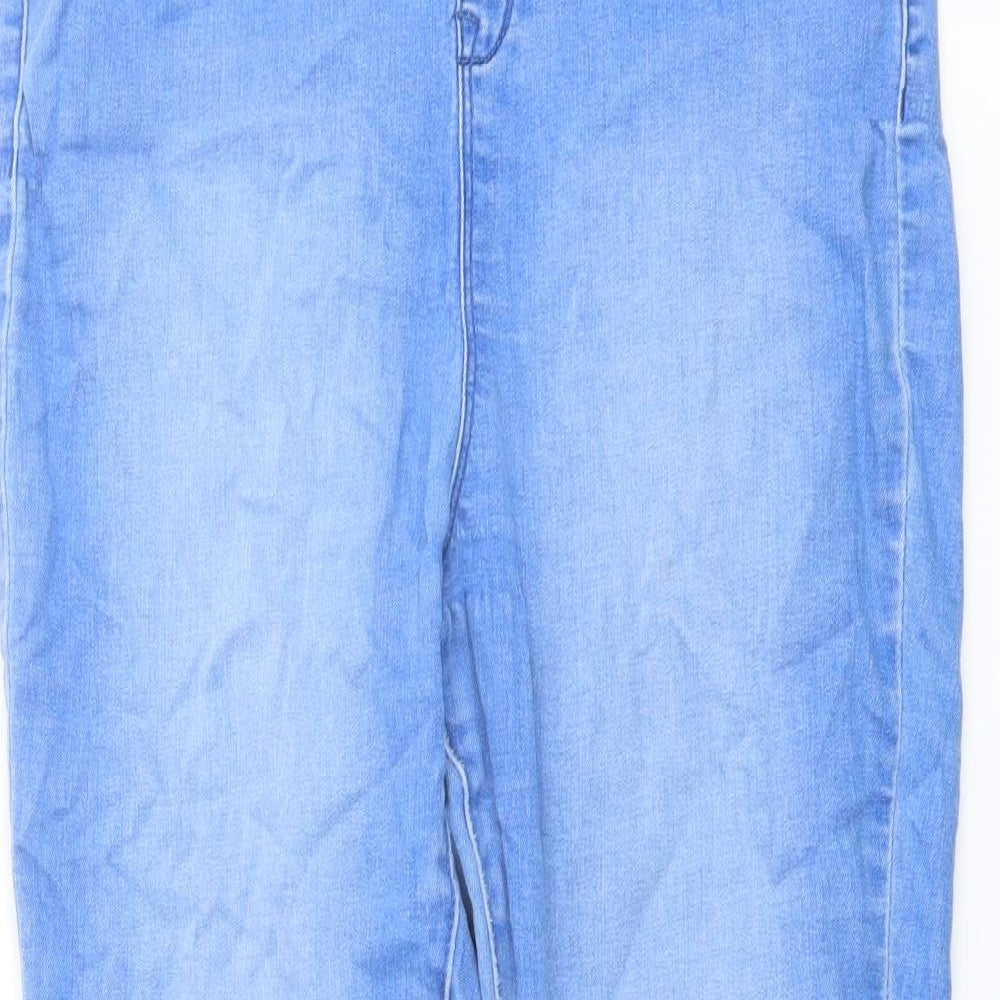 George Womens Blue Cotton Skinny Jeans Size 16 L22 in Regular