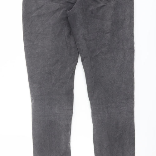 Topshop Womens Grey Cotton Skinny Jeans Size 30 in L28 in Regular Button