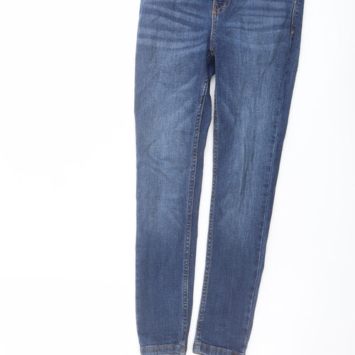 TU Boys Blue Cotton Skinny Jeans Size 9 Months Regular Button