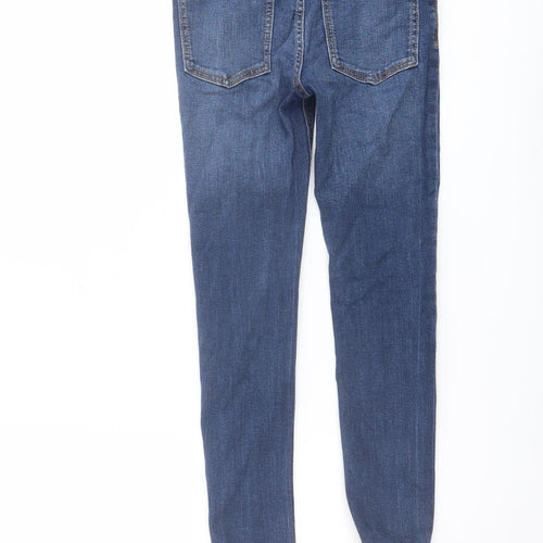 TU Boys Blue Cotton Skinny Jeans Size 9 Months Regular Button
