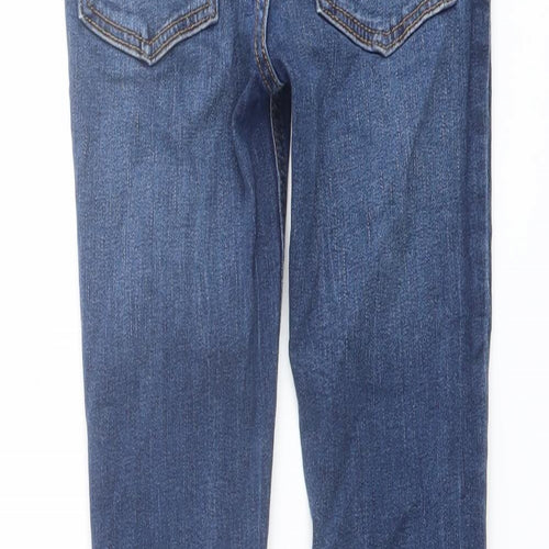 TU Boys Blue Cotton Skinny Jeans Size 9 Months Regular Button