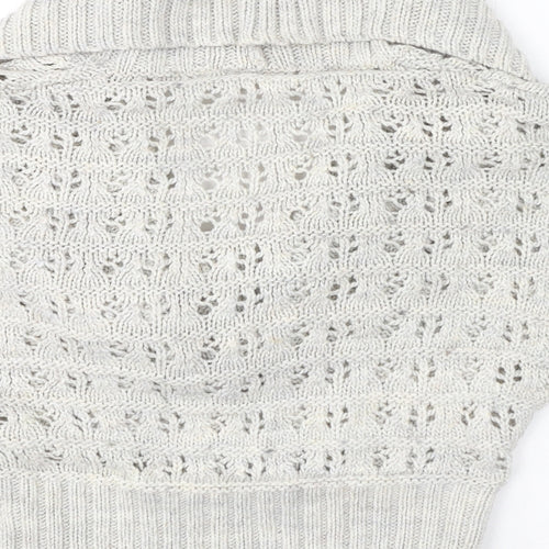 New Look Womens Ivory Roll Neck Acrylic Pullover Jumper Size 10
