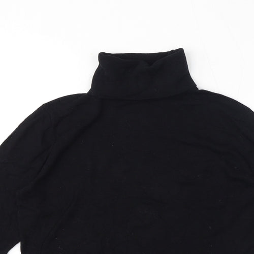Evona Womens Black Roll Neck Viscose Pullover Jumper Size 6