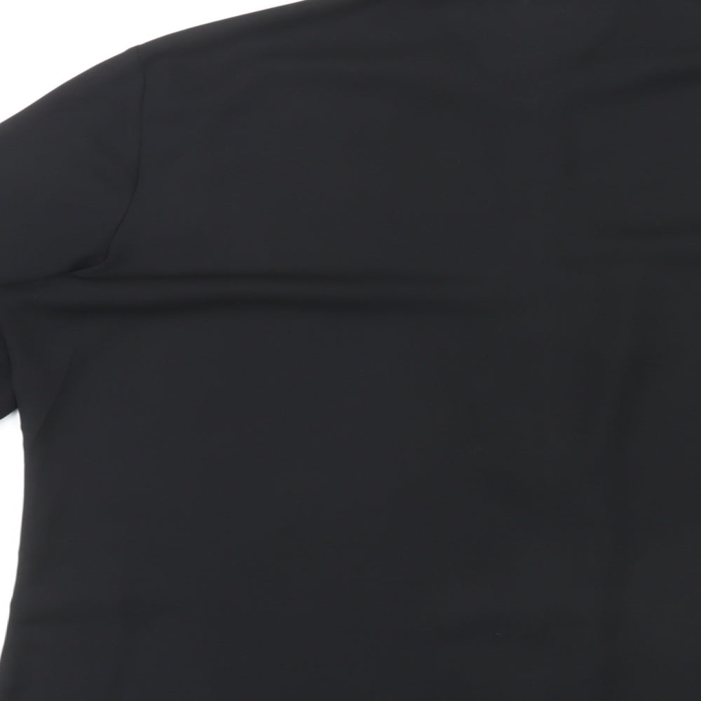 Limited Edition Womens Black Polyester Basic Blouse Size 16 Collared