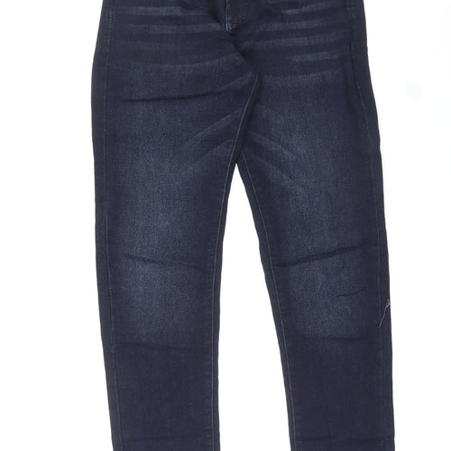 NEXT Womens Blue Cotton Skinny Jeans Size 28 in L30 in Regular Zip