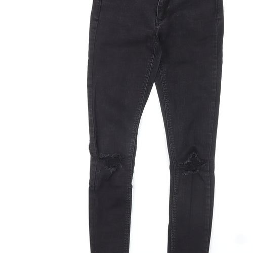 Denim & Co. Womens Black Cotton Skinny Jeans Size 4 L27 in Regular Zip