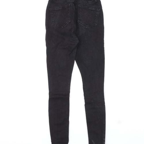 Denim & Co. Womens Black Cotton Skinny Jeans Size 4 L27 in Regular Zip