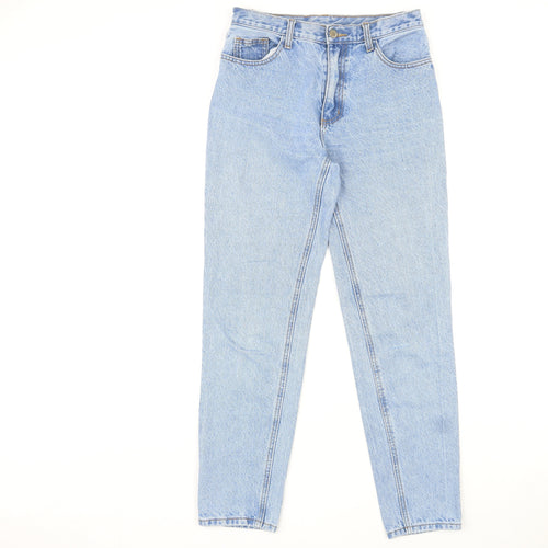 J.Galt Womens Blue Cotton Straight Jeans Size M L30 in Regular Zip