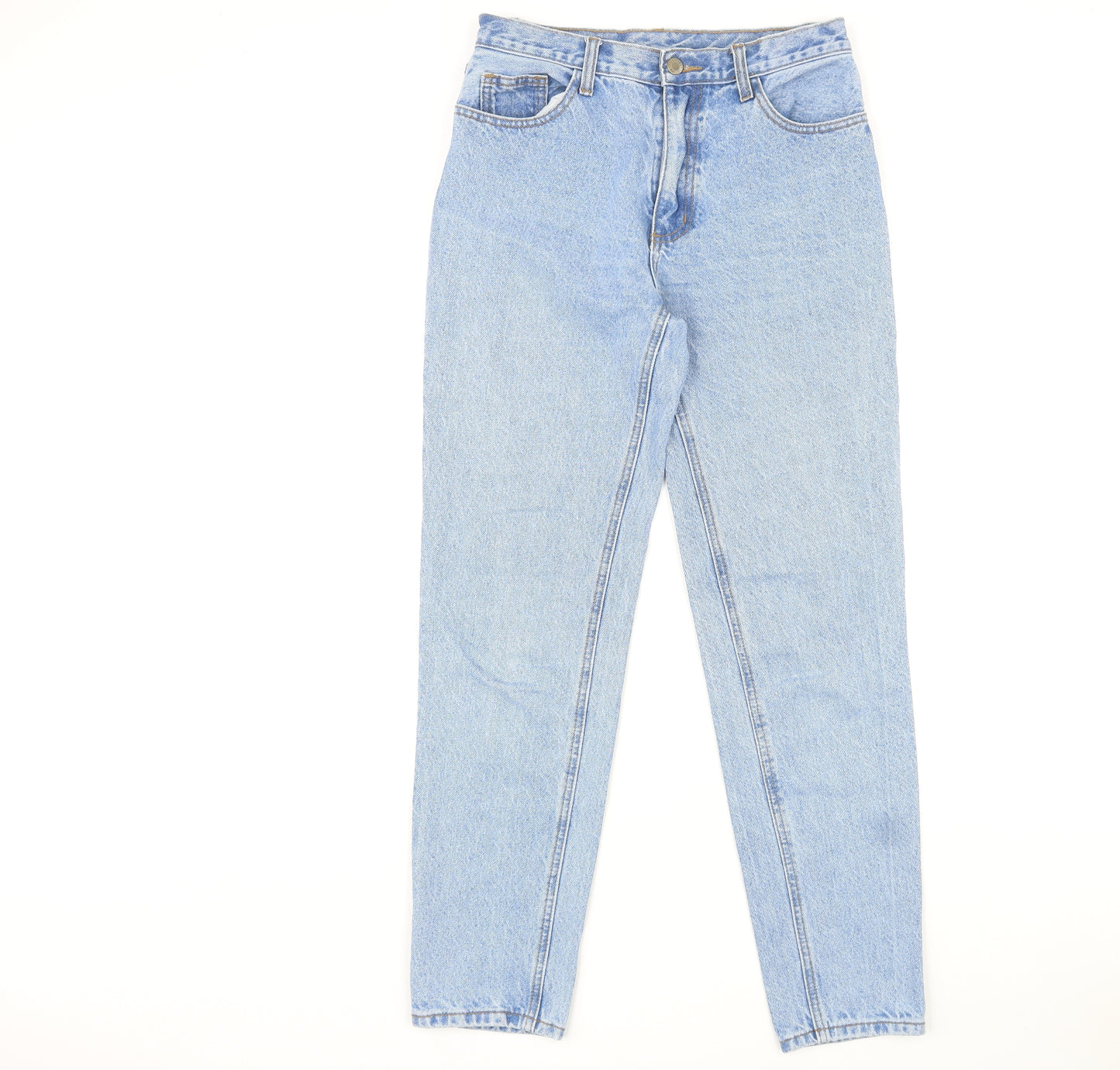 J.Galt Womens Blue Cotton Straight Jeans Size M L30 in Regular Zip