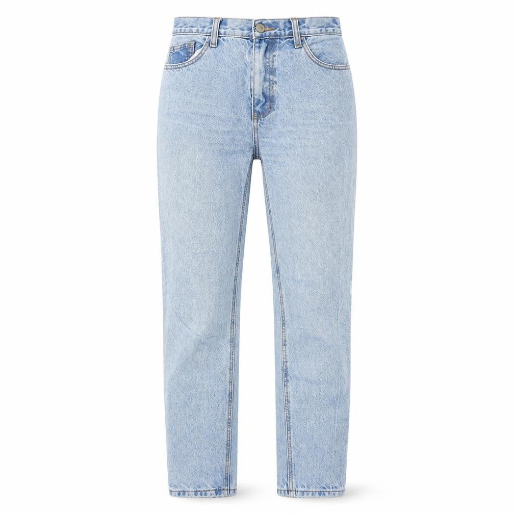 J.Galt Womens Blue Cotton Straight Jeans Size M L30 in Regular Zip