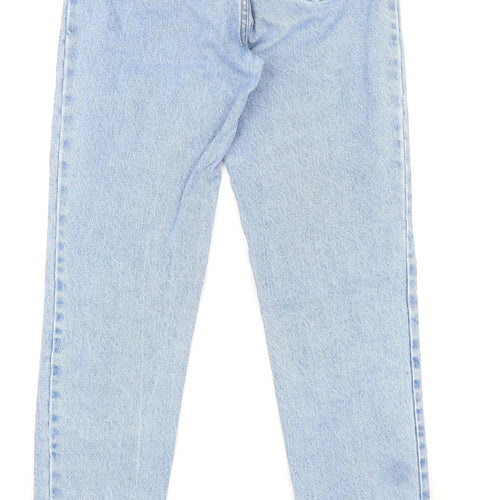 J.Galt Womens Blue Cotton Straight Jeans Size M L30 in Regular Zip
