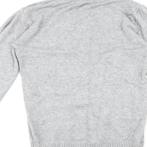 Silver Swan Womens Grey Roll Neck Acrylic Pullover Jumper Size XL