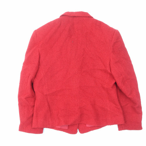 Windsmoor Womens Red Jacket Size 14 Button