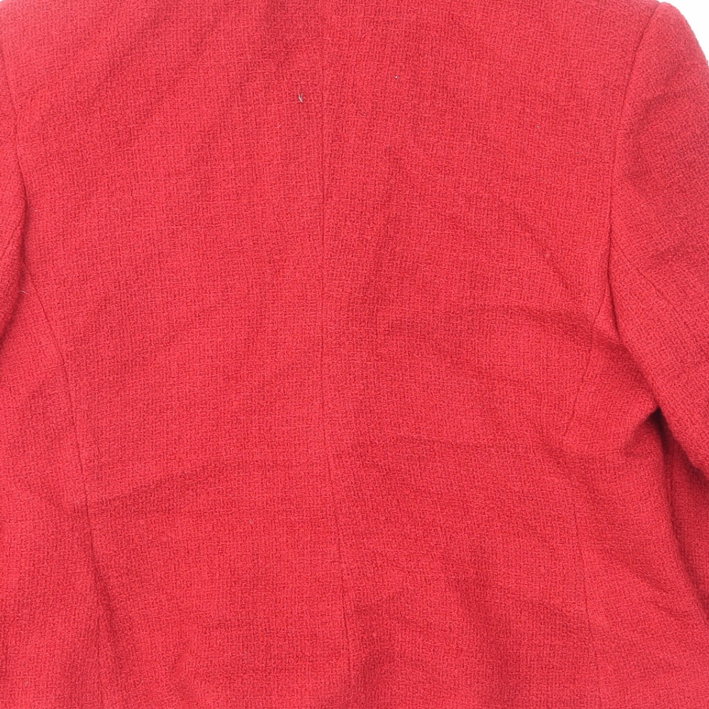 Windsmoor Womens Red Jacket Size 14 Button