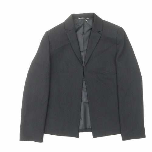 Marks and Spencer Womens Black Jacket Size 12 Hook & Eye