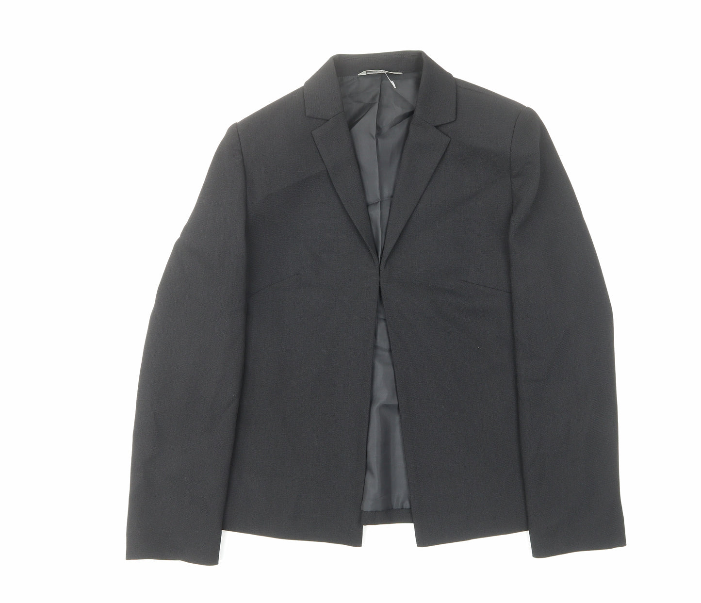 Marks and Spencer Womens Black Jacket Size 12 Hook & Eye