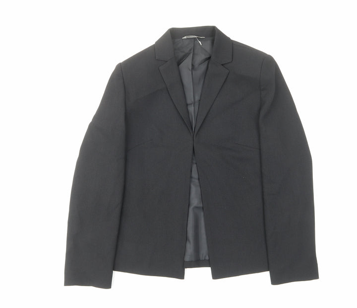 Marks and Spencer Womens Black Jacket Size 12 Hook & Eye