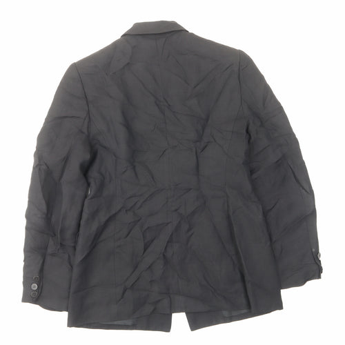 Planet Womens Black Jacket Blazer Size 8 Button