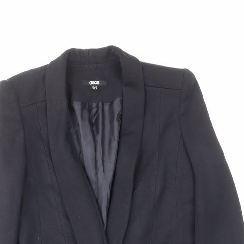 ASOS Womens Blue Jacket Blazer Size 16 Button