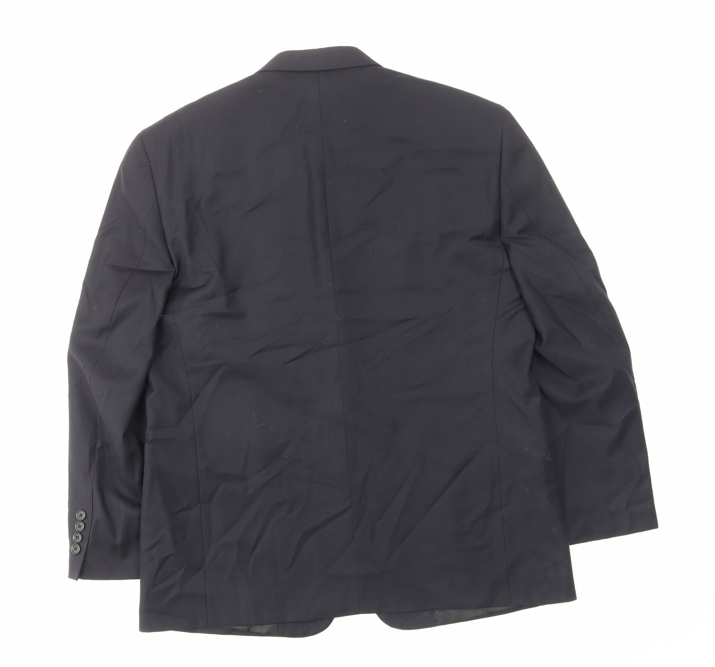 jeremy cobb Mens Blue Wool Jacket Suit Jacket Size 42 Regular
