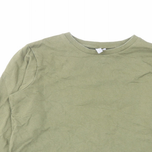 ASOS Womens Green Cotton Pullover Sweatshirt Size 6 Pullover
