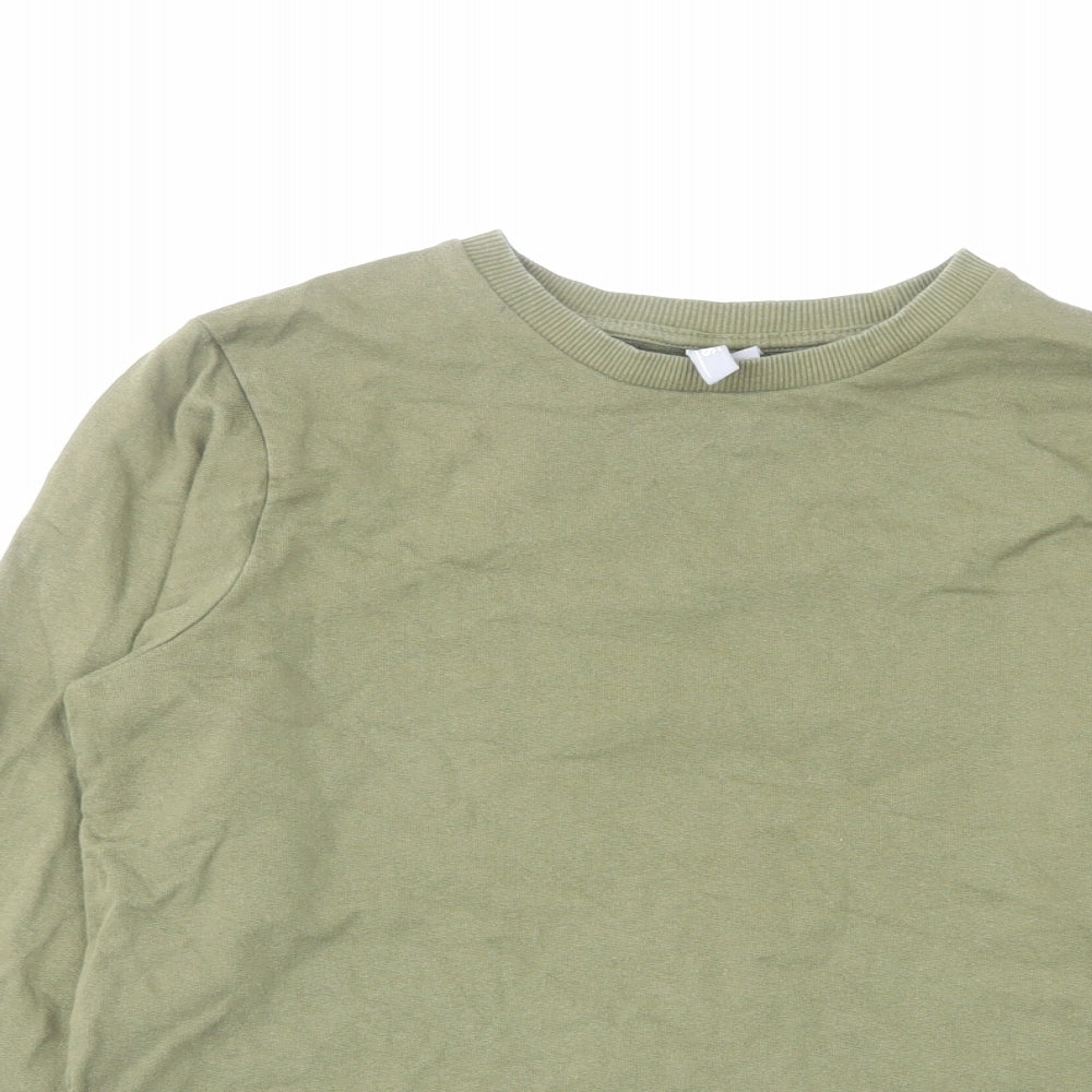 ASOS Womens Green Cotton Pullover Sweatshirt Size 6 Pullover