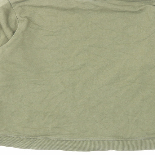 ASOS Womens Green Cotton Pullover Sweatshirt Size 6 Pullover