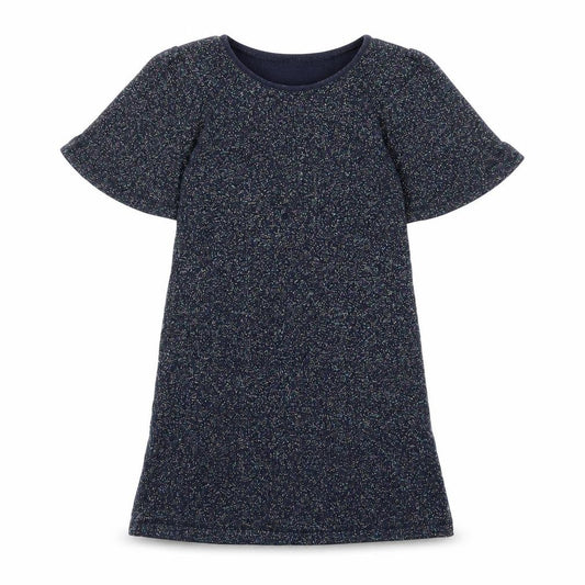 Front view of Next girls’ multicoloured vinyl a-line, size 7, years crew neck pullover