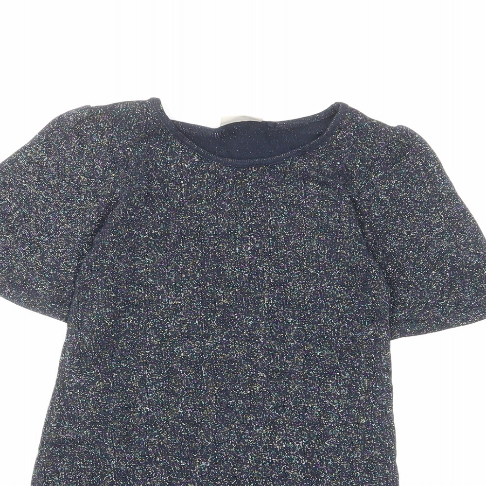 NEXT Girls Multicoloured Vinyl A-Line Size 7 Years Crew Neck Pullover