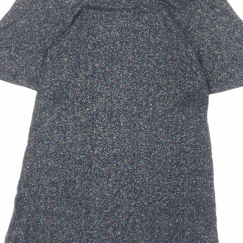 NEXT Girls Multicoloured Vinyl A-Line Size 7 Years Crew Neck Pullover