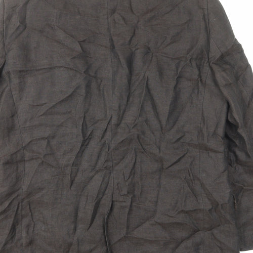 Marks and Spencer Mens Brown Linen Jacket Suit Jacket Size 42 Regular
