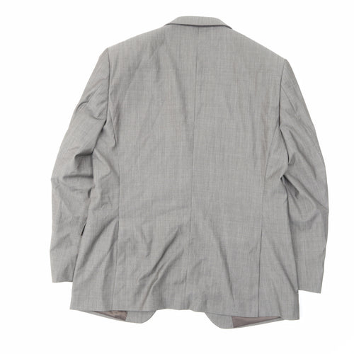 Autograph Mens Grey Wool Jacket Suit Jacket Size 42 Regular - Inside pockets