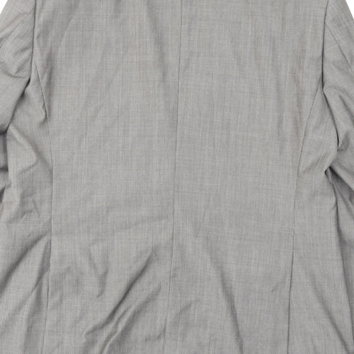 Autograph Mens Grey Wool Jacket Suit Jacket Size 42 Regular - Inside pockets