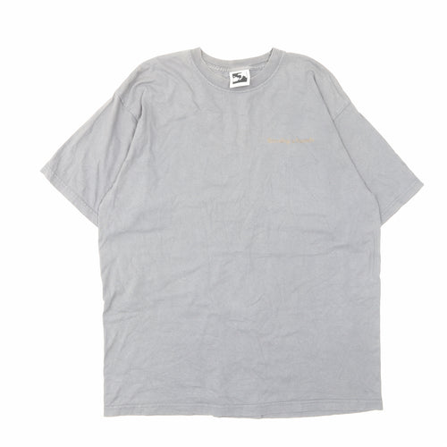 swampbreed Mens Grey Cotton T-Shirt Size M Crew Neck