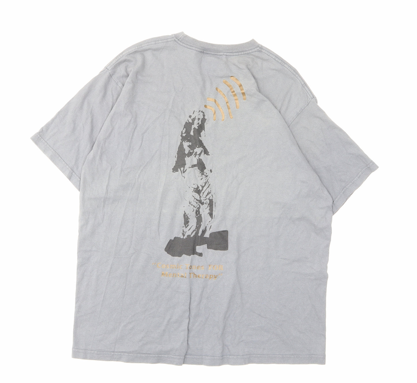 swampbreed Mens Grey Cotton T-Shirt Size M Crew Neck
