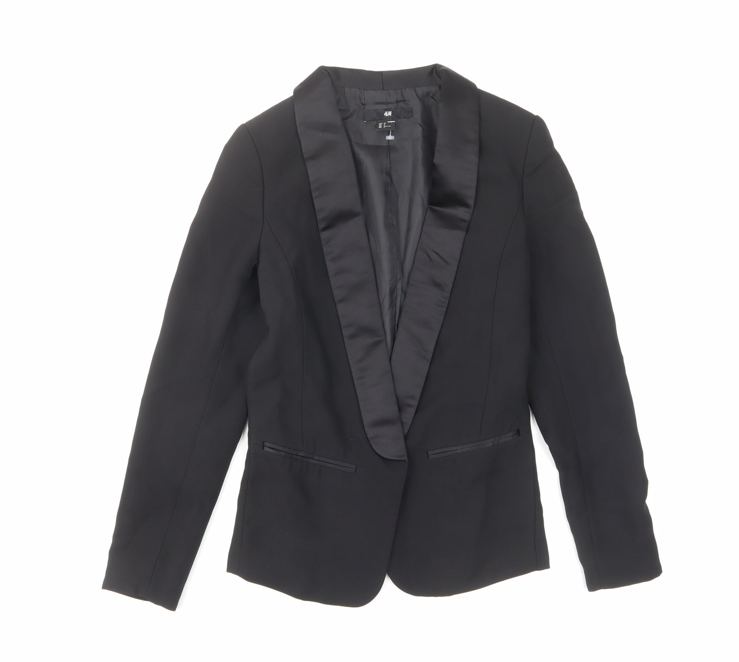 H&M Womens Black Jacket Blazer Size 4