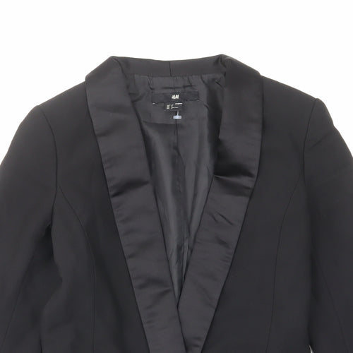 H&M Womens Black Jacket Blazer Size 4