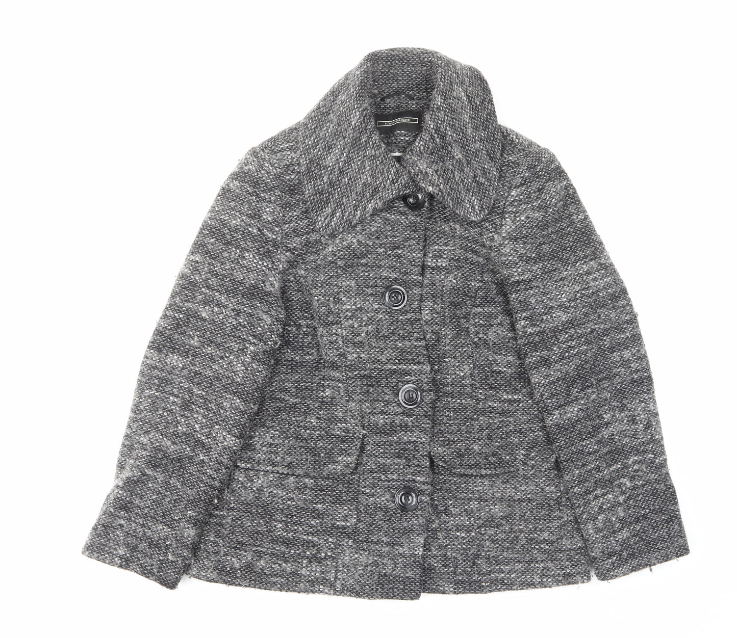 BHS Womens Grey Jacket Size 16 Button - Pockets
