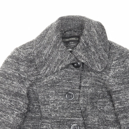 BHS Womens Grey Jacket Size 16 Button - Pockets
