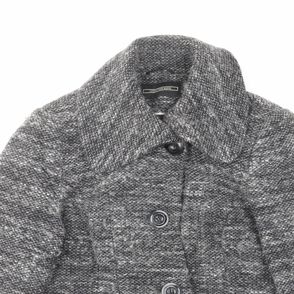 BHS Womens Grey Jacket Size 16 Button - Pockets