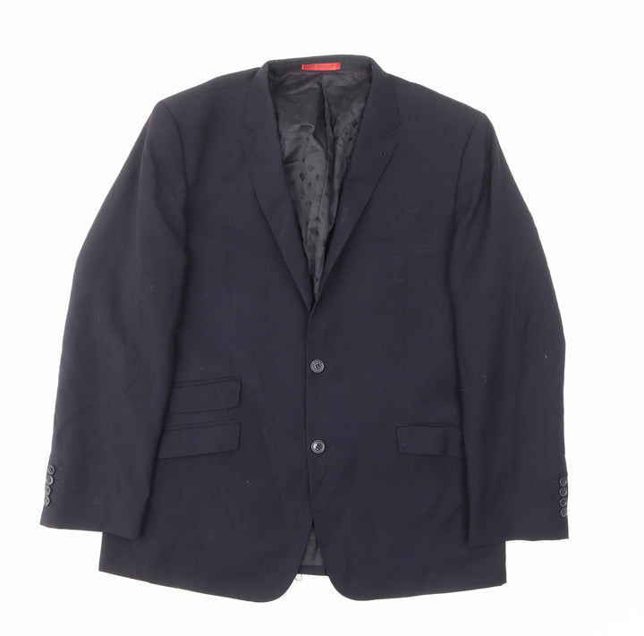 Skopes Mens Blue Wool Jacket Suit Jacket Size 44 Regular - Inside pockets