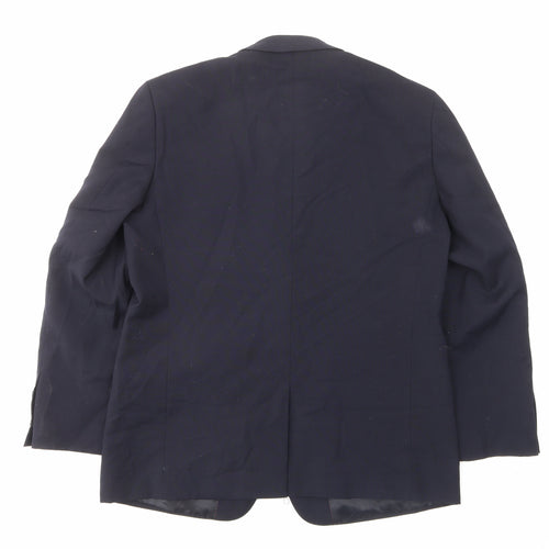 Skopes Mens Blue Wool Jacket Suit Jacket Size 44 Regular - Inside pockets