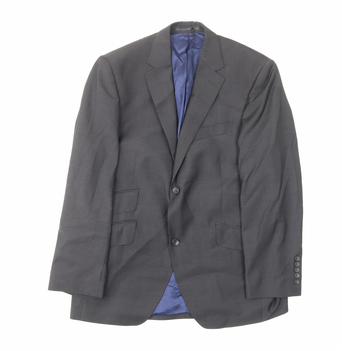 Skopes Mens Grey Wool Jacket Suit Jacket Size 40 Regular - Inside pockets