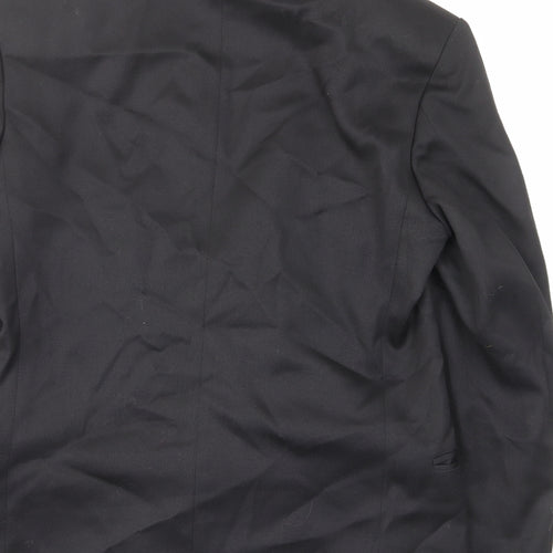 Corman Mens Black Polyester Jacket Suit Jacket Size 36 Regular - Inside pockets