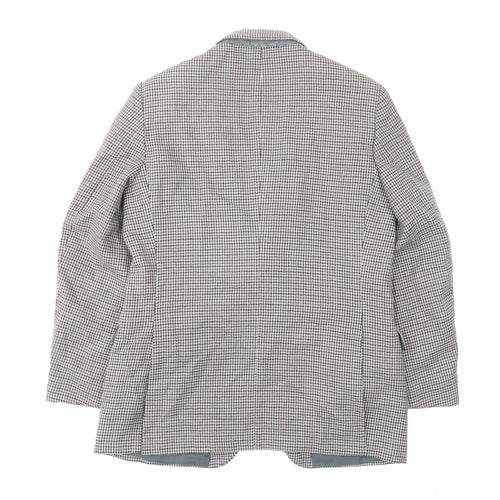 St Michael Mens Multicoloured Plaid Wool Jacket Suit Jacket Size 42 Regular - Inside pockets