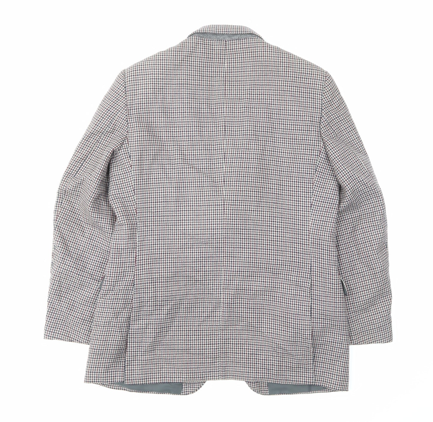 St Michael Mens Multicoloured Plaid Wool Jacket Suit Jacket Size 42 Regular - Inside pockets